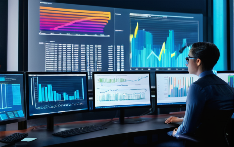 SEO 성과 평가를 위한 대시보드 작성법 - **Prompt: "Digital Data Clarity: From Chaos to Insight"**
    A visually compelling split-screen ima...