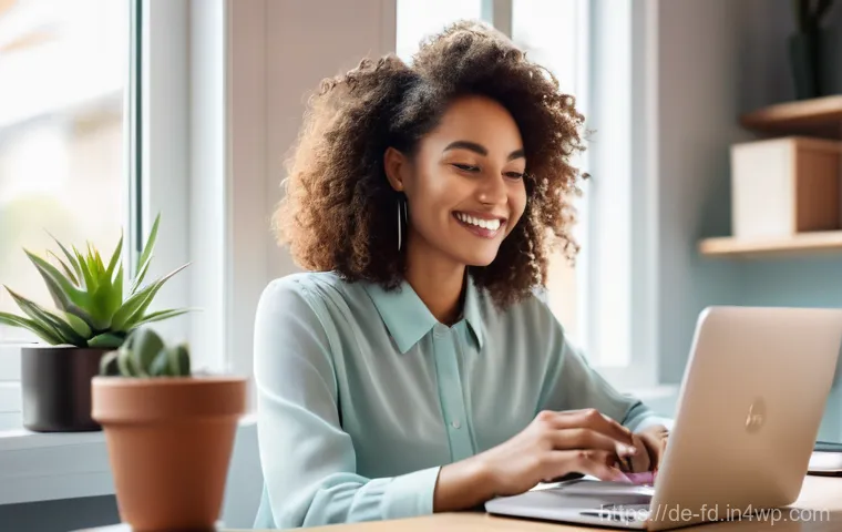 온페이지 SEO 최적화 방법 - **Prompt 1: Engaging Content and Seamless Keywords**
A vibrant, sunlit image of a female blogger...