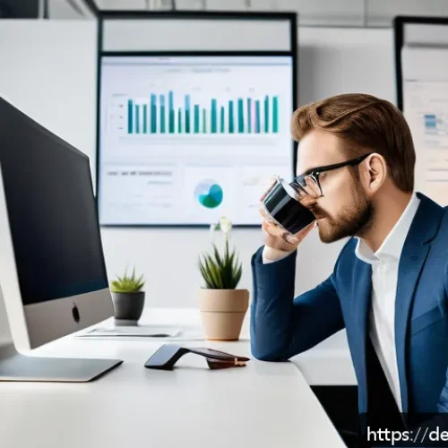 Home 17 고급 백링크 구축 전략 - A professional digital marketing workspace featuring a German-speaking SEO specialist analyzing back...